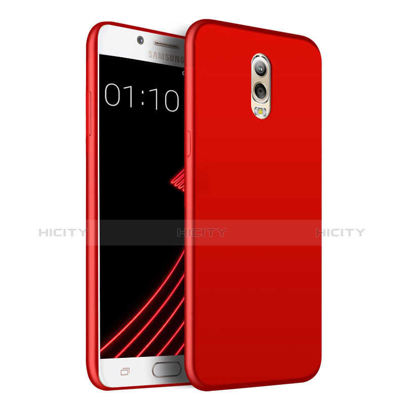 Coque Plastique Rigide Mat pour Samsung Galaxy C7 (2017) Rouge Plus