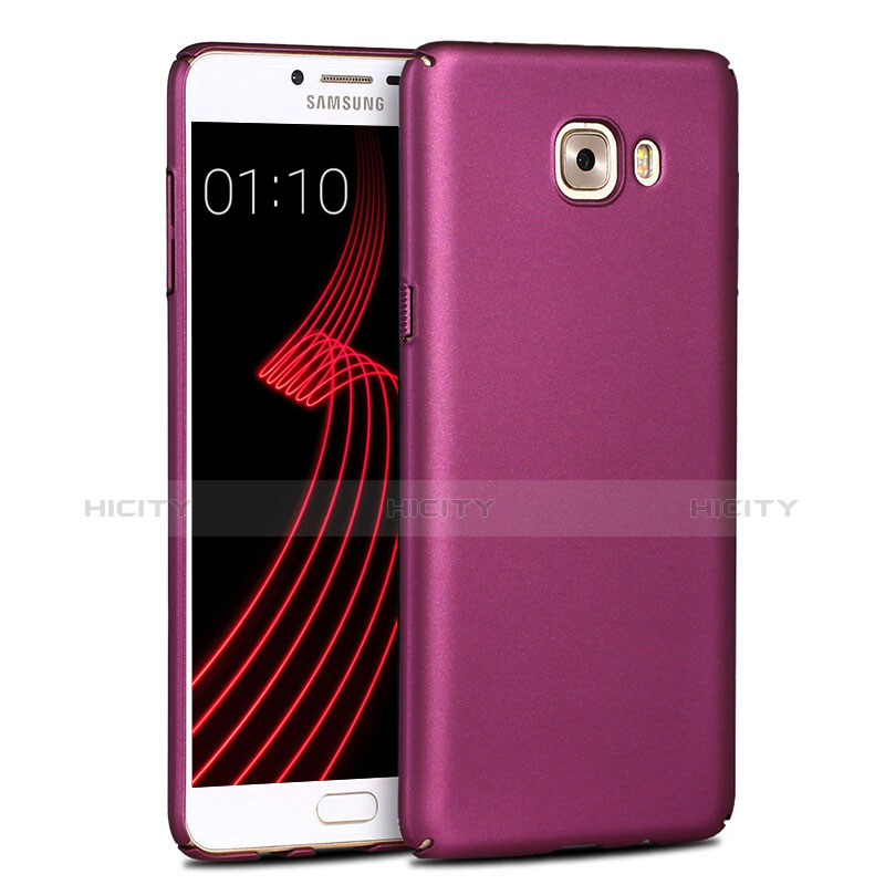 Coque Plastique Rigide Mat pour Samsung Galaxy C9 Pro C9000 Violet Plus