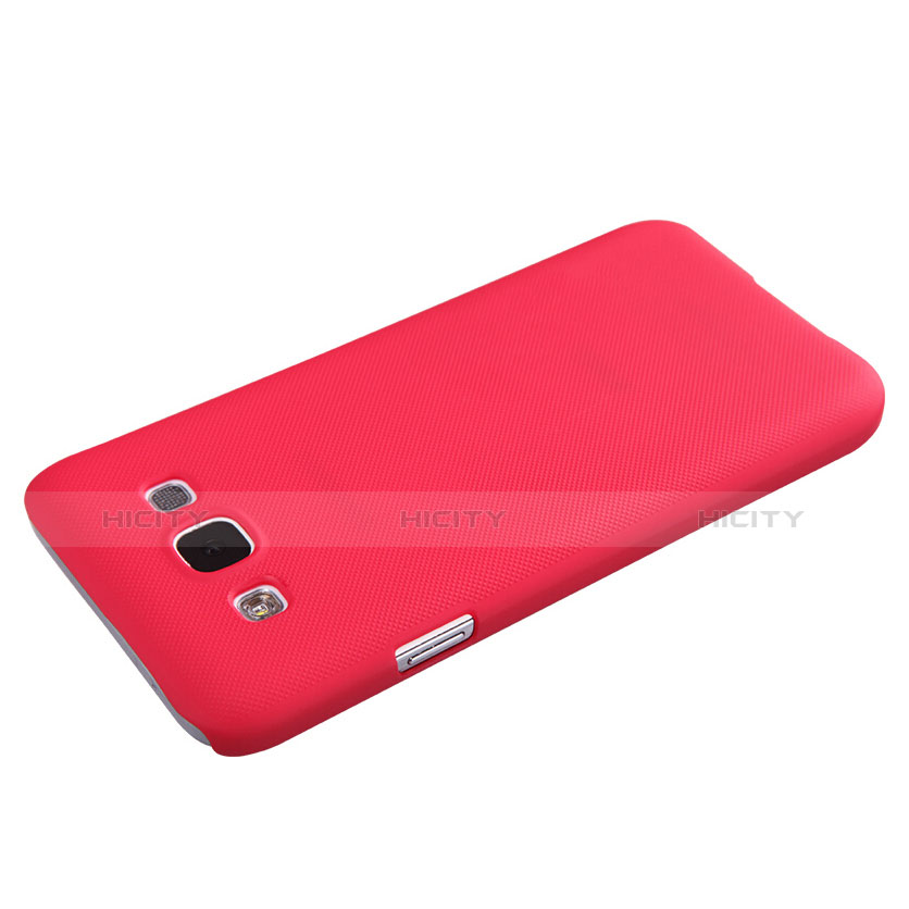 Coque Plastique Rigide Mat pour Samsung Galaxy E5 SM-E500F E500H Rouge Plus