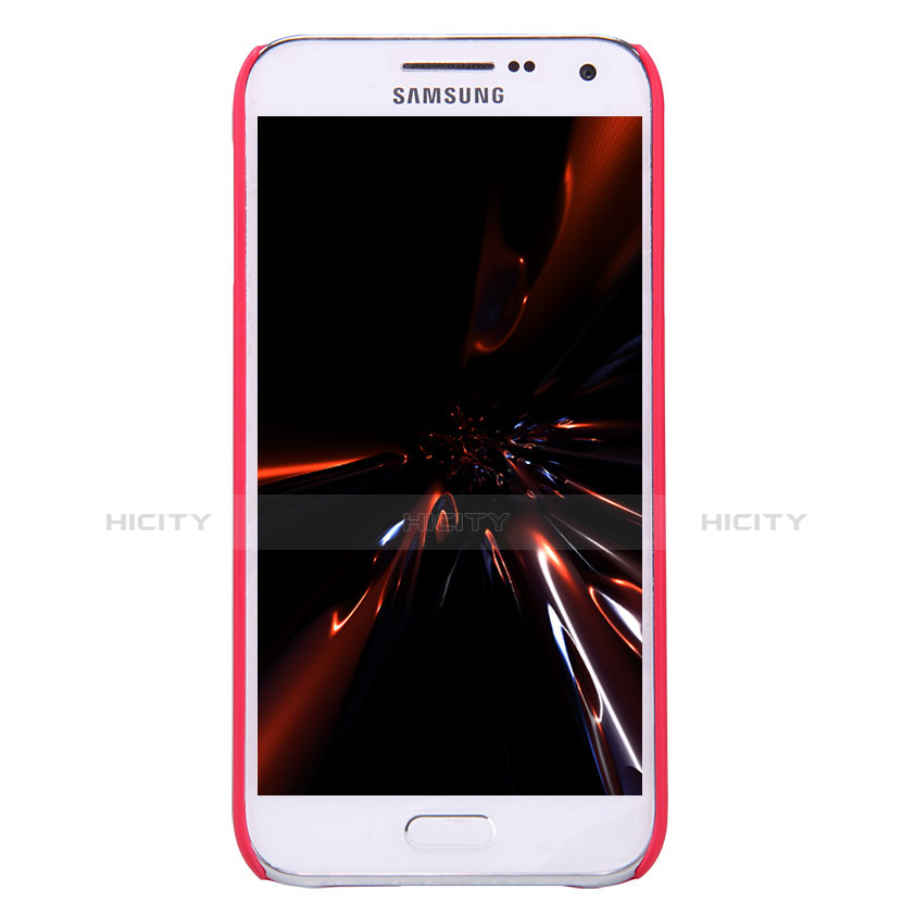 Coque Plastique Rigide Mat pour Samsung Galaxy E5 SM-E500F E500H Rouge Plus