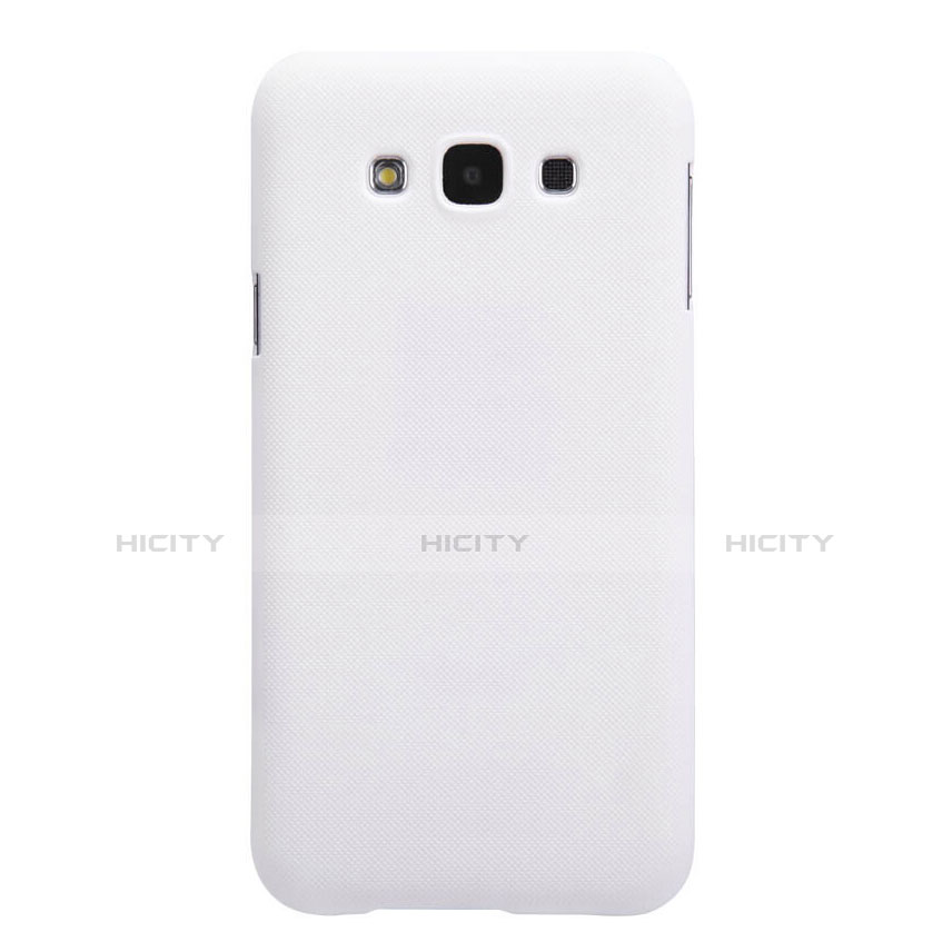 Coque Plastique Rigide Mat pour Samsung Galaxy E7 SM-E700 E7000 Blanc Plus