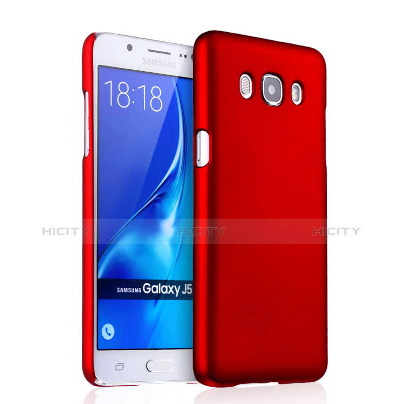 Coque Plastique Rigide Mat pour Samsung Galaxy J5 Duos (2016) Rouge Plus