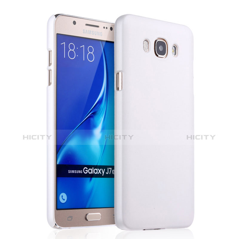 Coque Plastique Rigide Mat pour Samsung Galaxy J7 (2016) J710F J710FN Blanc Plus