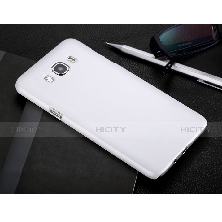 Coque Plastique Rigide Mat pour Samsung Galaxy J7 (2016) J710F J710FN Blanc Plus