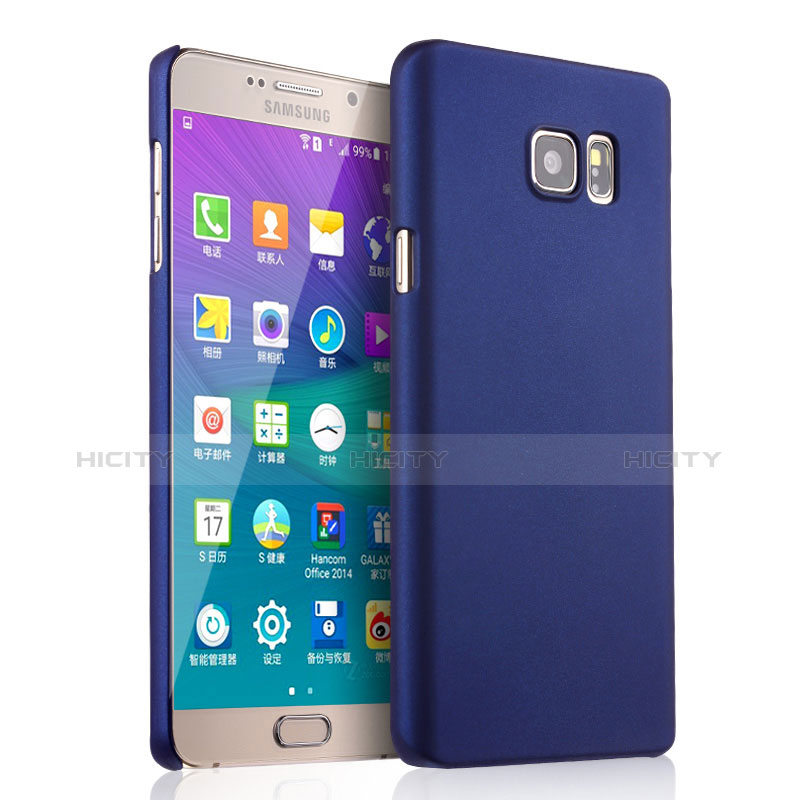 Coque Plastique Rigide Mat pour Samsung Galaxy Note 5 N9200 N920 N920F Bleu Plus