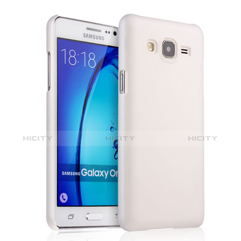 Coque Plastique Rigide Mat pour Samsung Galaxy On5 Pro Blanc Plus