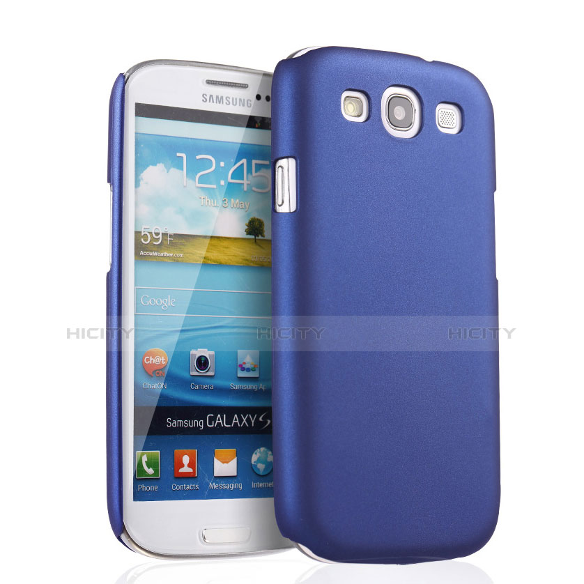 Coque Plastique Rigide Mat pour Samsung Galaxy S3 4G i9305 Bleu Plus