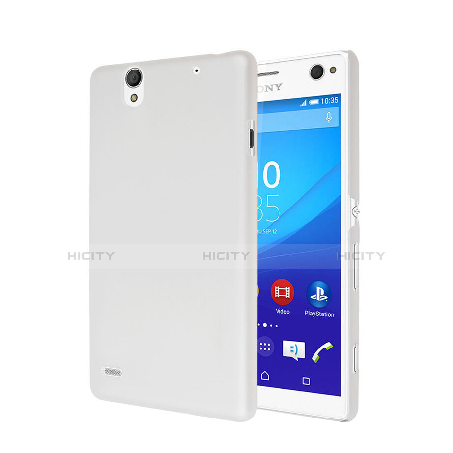 Coque Plastique Rigide Mat pour Sony Xperia C4 Blanc Plus