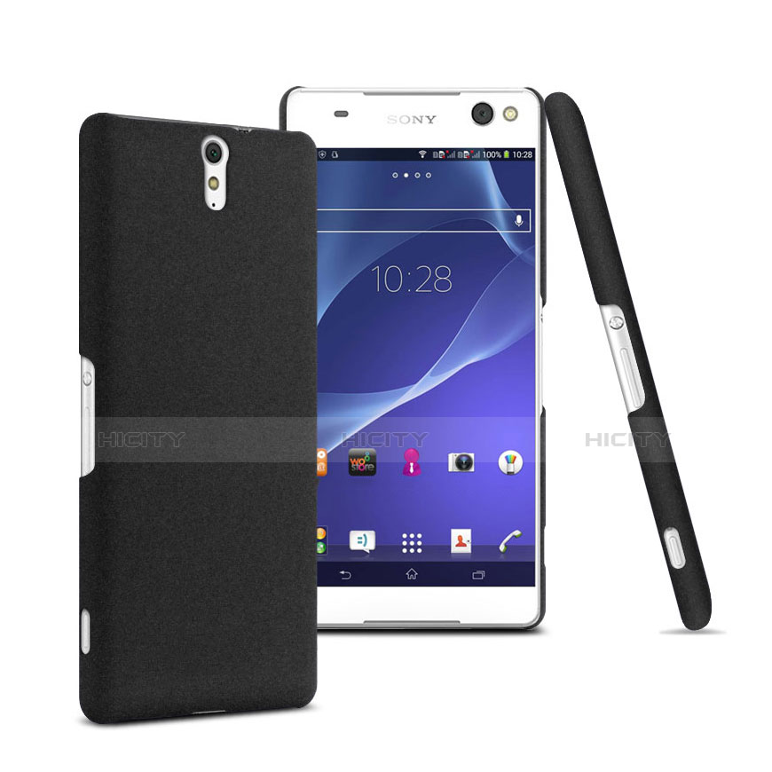 Coque Plastique Rigide Mat pour Sony Xperia C5 Ultra Noir Plus