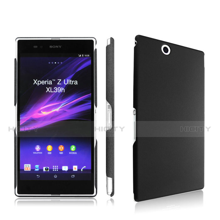 Coque Plastique Rigide Mat pour Sony Xperia Z Ultra XL39h Noir Plus