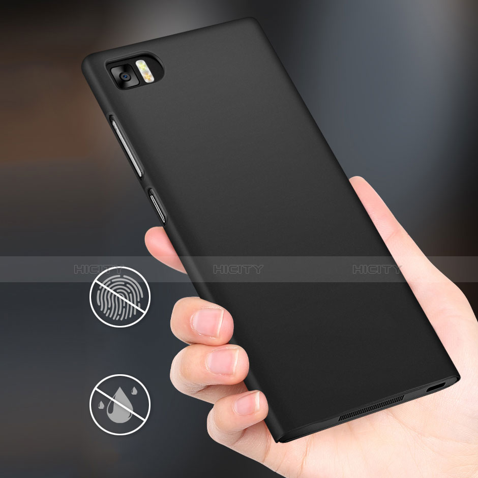 Coque Plastique Rigide Mat pour Xiaomi Mi 3 Noir Plus