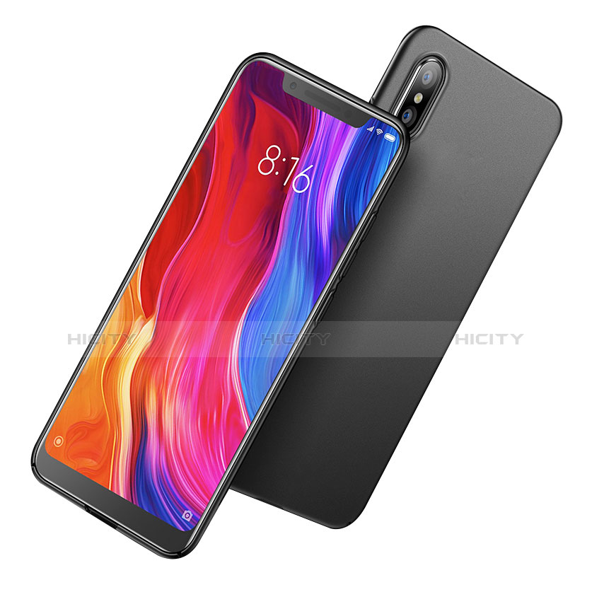 Coque Plastique Rigide Mat pour Xiaomi Mi 8 Explorer Noir Plus