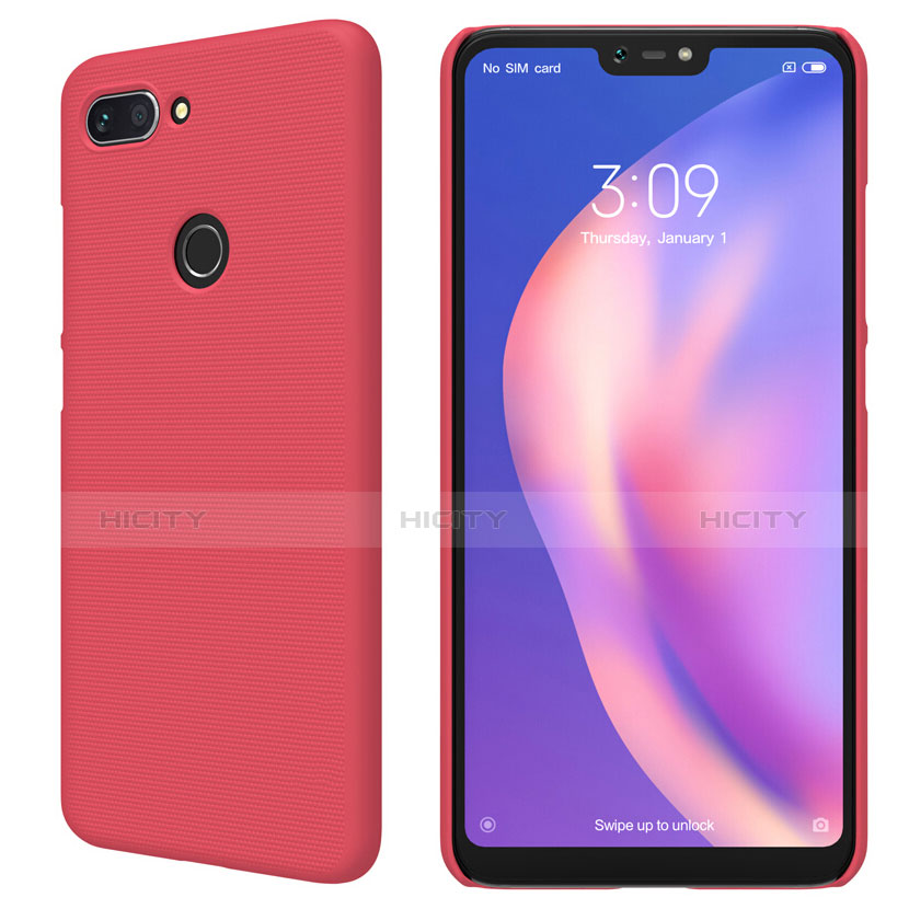 Coque Plastique Rigide Mat pour Xiaomi Mi 8 Lite Rouge Plus