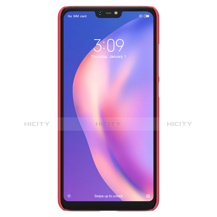 Coque Plastique Rigide Mat pour Xiaomi Mi 8 Lite Rouge Plus