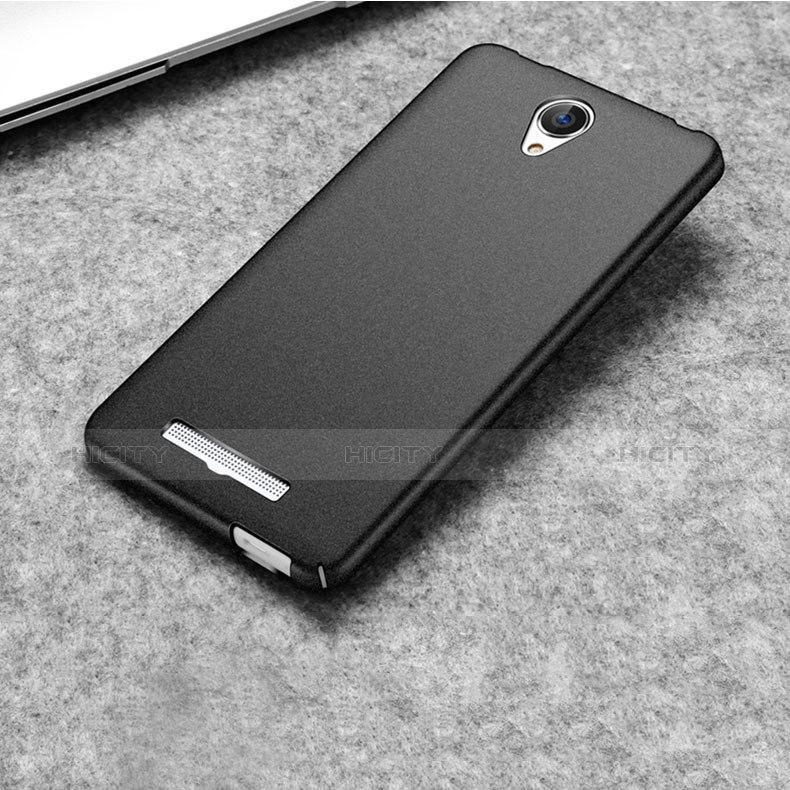 Coque Plastique Rigide Mat pour Xiaomi Redmi Note 2 Noir Plus