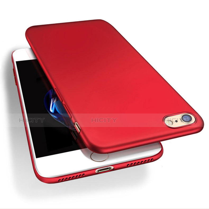 Coque Plastique Rigide Mat Q03 pour Apple iPhone 7 Rouge Plus