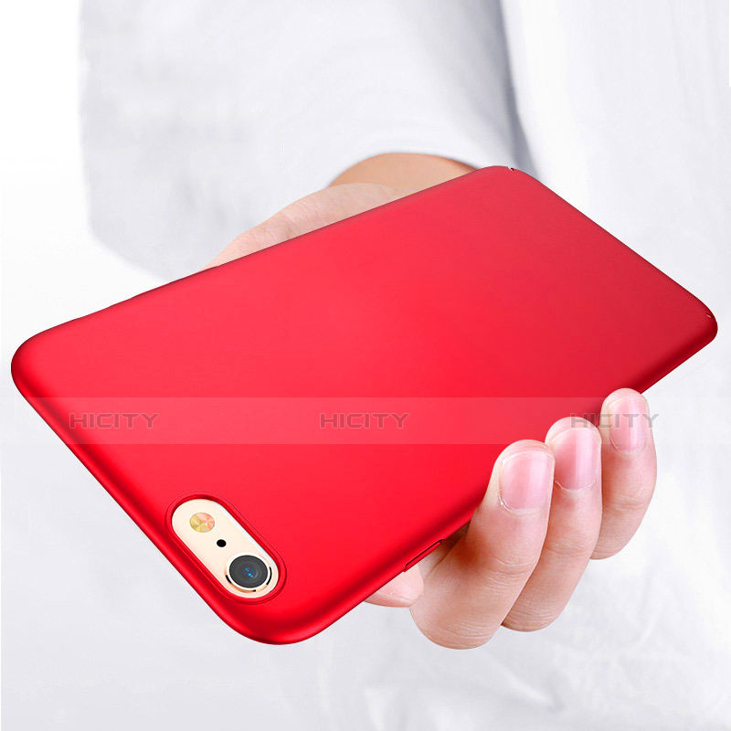 Coque Plastique Rigide Mat Q03 pour Apple iPhone 7 Rouge Plus