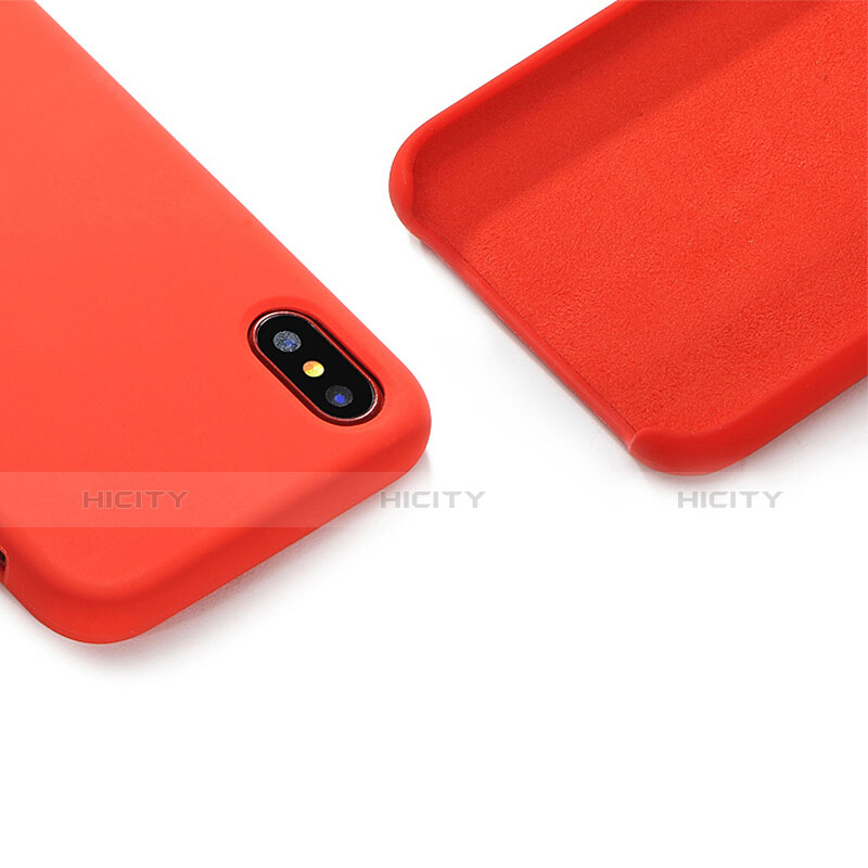 Coque Plastique Rigide Mat S01 pour Apple iPhone X Rouge Plus