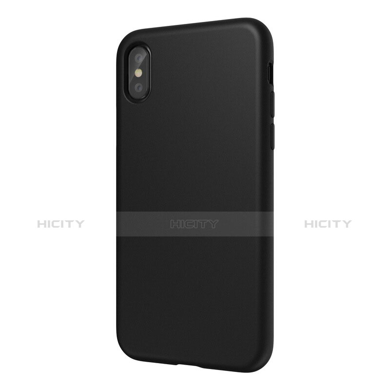 Coque Plastique Rigide Mat S01 pour Apple iPhone Xs Noir Plus