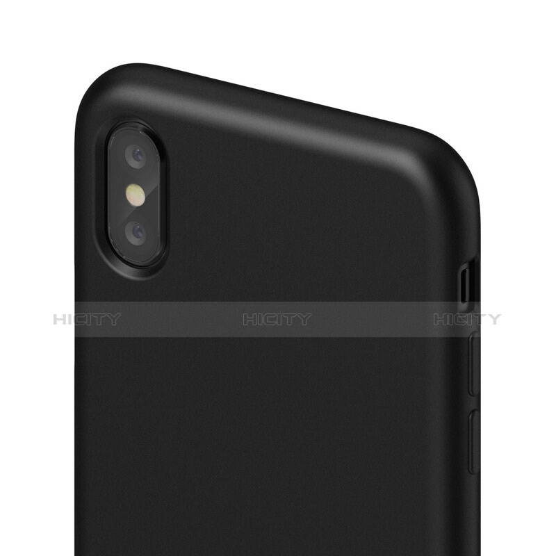 Coque Plastique Rigide Mat S01 pour Apple iPhone Xs Noir Plus