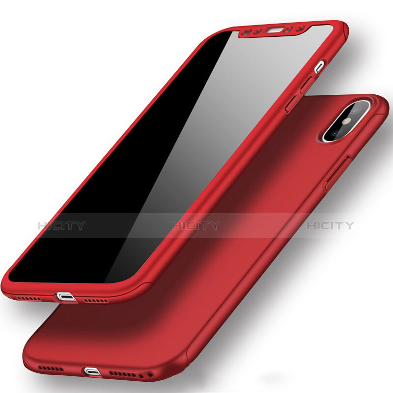 Coque Plastique Rigide Mat S02 pour Apple iPhone Xs Max Rouge Plus