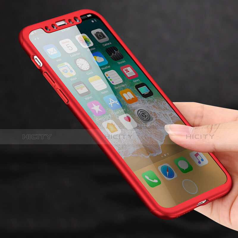 Coque Plastique Rigide Mat S02 pour Apple iPhone Xs Max Rouge Plus