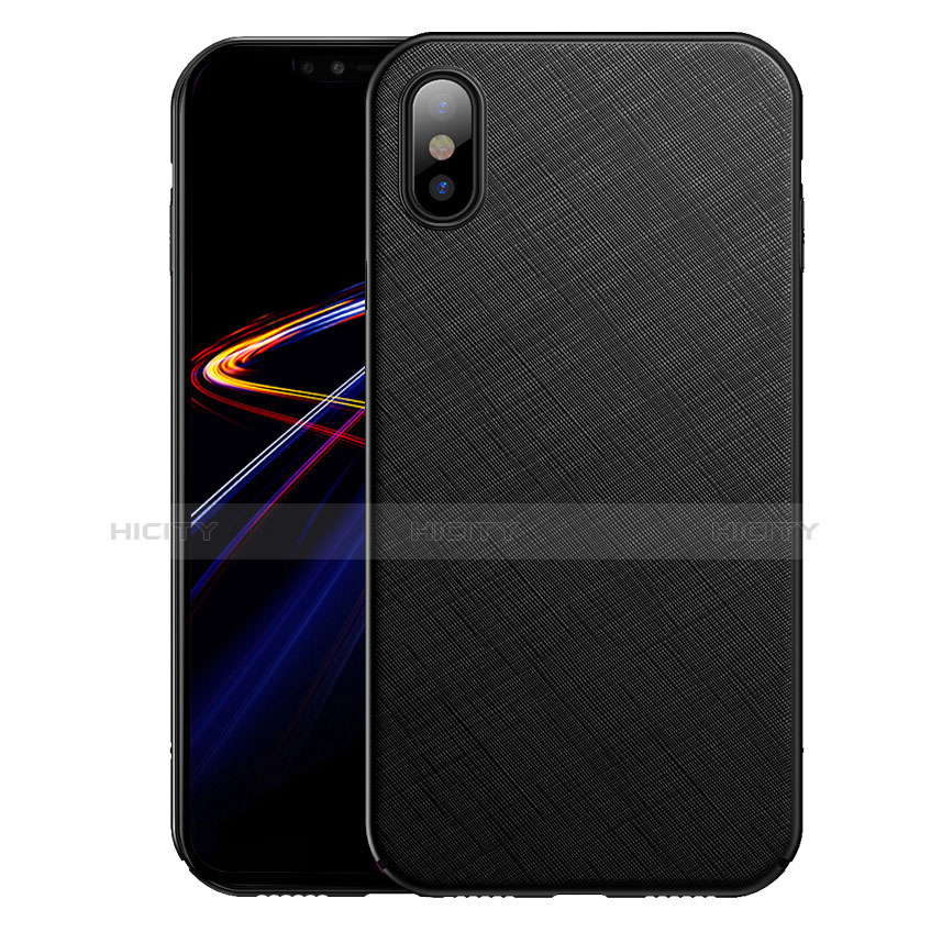 Coque Plastique Rigide Mat Serge pour Apple iPhone Xs Max Noir Plus