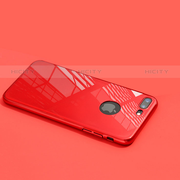 Coque Plastique Rigide Miroir pour Apple iPhone 8 Plus Rouge Plus