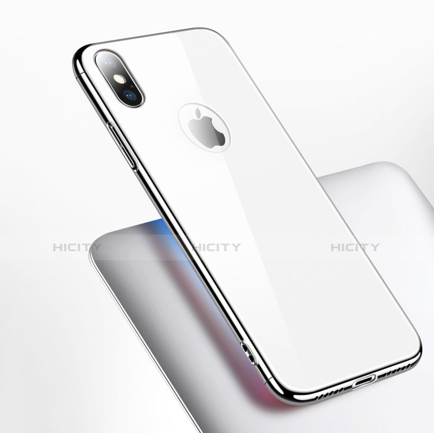 Coque Plastique Rigide Miroir pour Apple iPhone X Blanc Plus