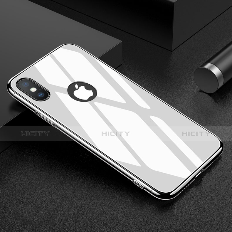 Coque Plastique Rigide Miroir pour Apple iPhone Xs Max Blanc Plus