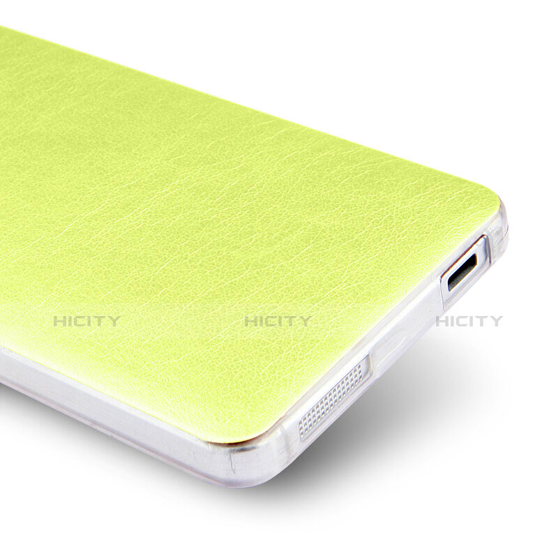 Coque Plastique Rigide Motif Cuir pour Xiaomi Mi 4 LTE Vert Plus