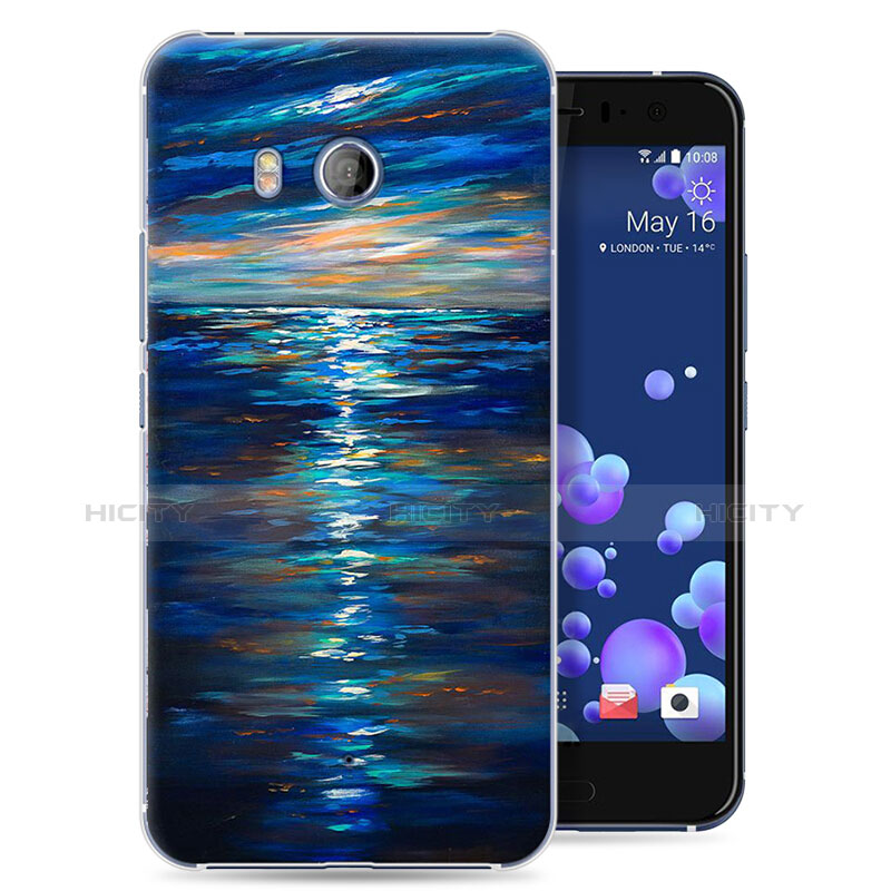 Coque Plastique Rigide Ocean pour HTC U11 Bleu Plus