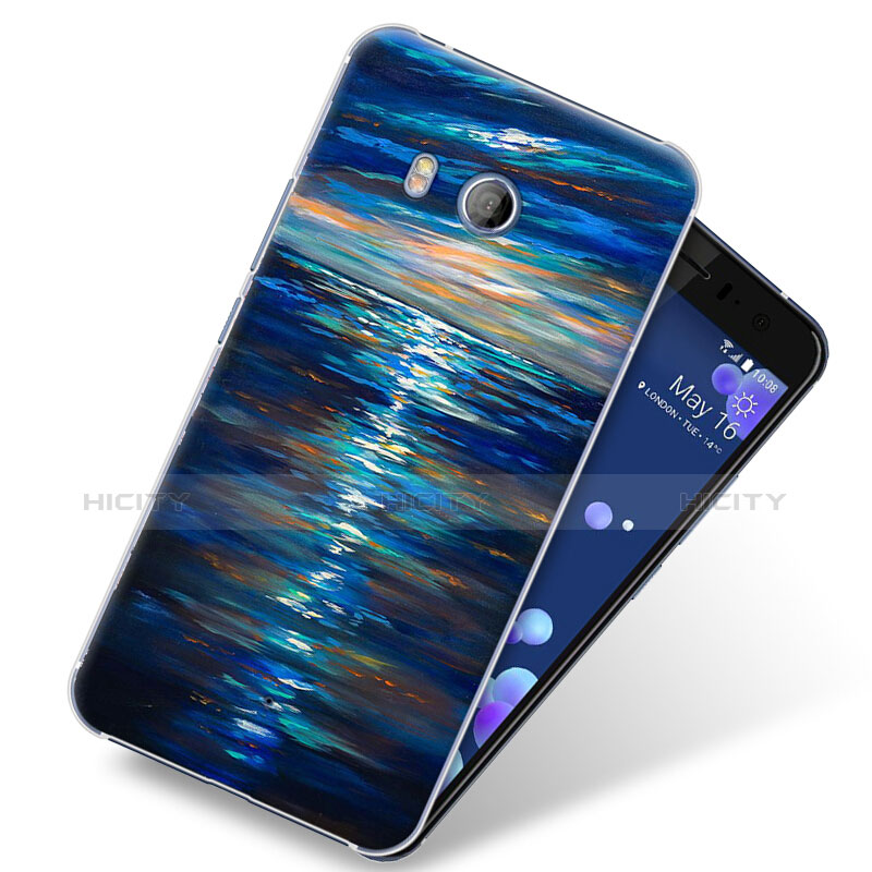 Coque Plastique Rigide Ocean pour HTC U11 Bleu Plus