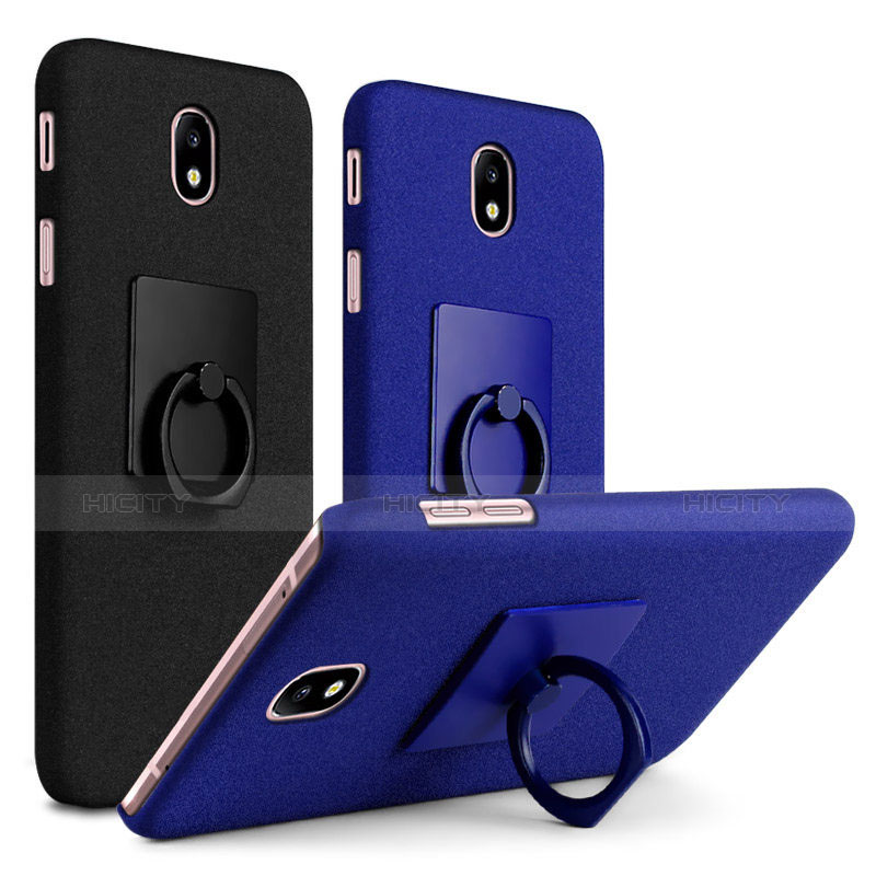 Coque Plastique Rigide Sables Mouvants avec Support Bague Anneau pour Samsung Galaxy J7 Pro Plus