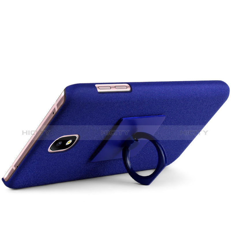 Coque Plastique Rigide Sables Mouvants avec Support Bague Anneau pour Samsung Galaxy J7 Pro Plus