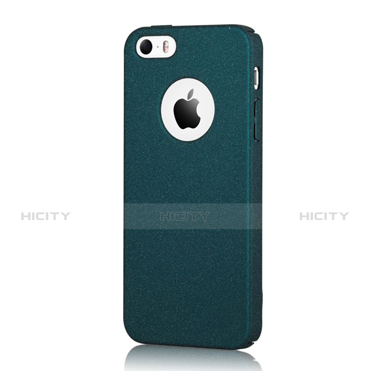 Coque Plastique Rigide Sables Mouvants pour Apple iPhone 5S Bleu Plus