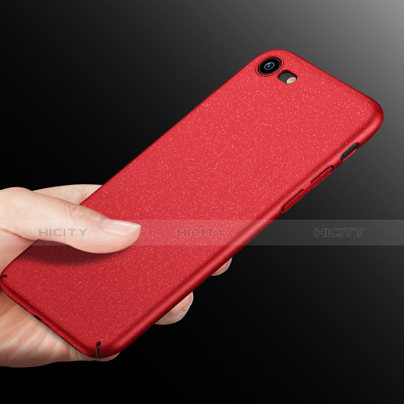 Coque Plastique Rigide Sables Mouvants pour Apple iPhone 7 Rouge Plus