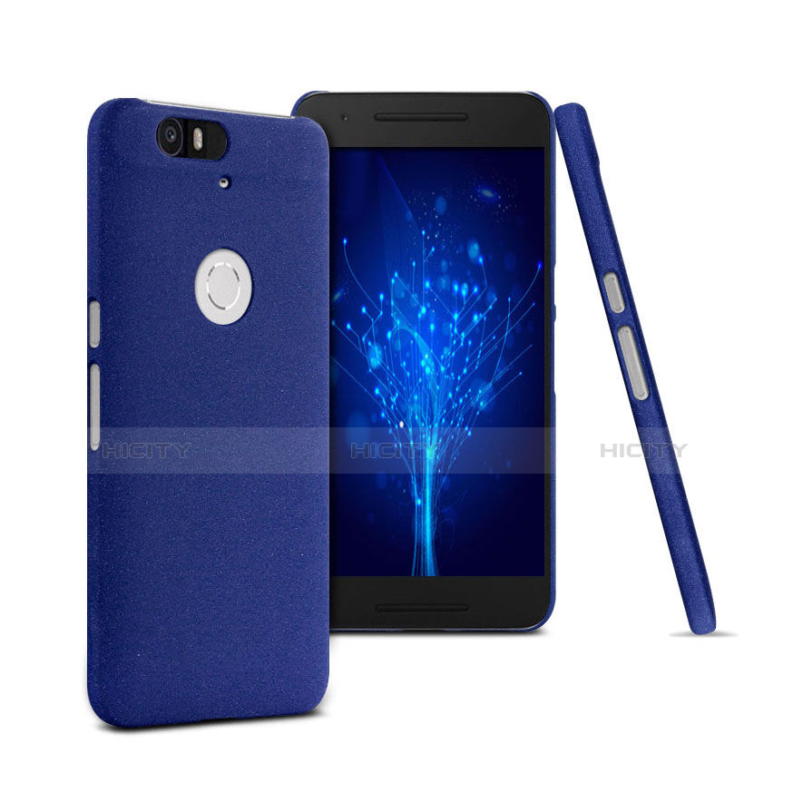 Coque Plastique Rigide Sables Mouvants pour Google Nexus 6P Bleu Plus