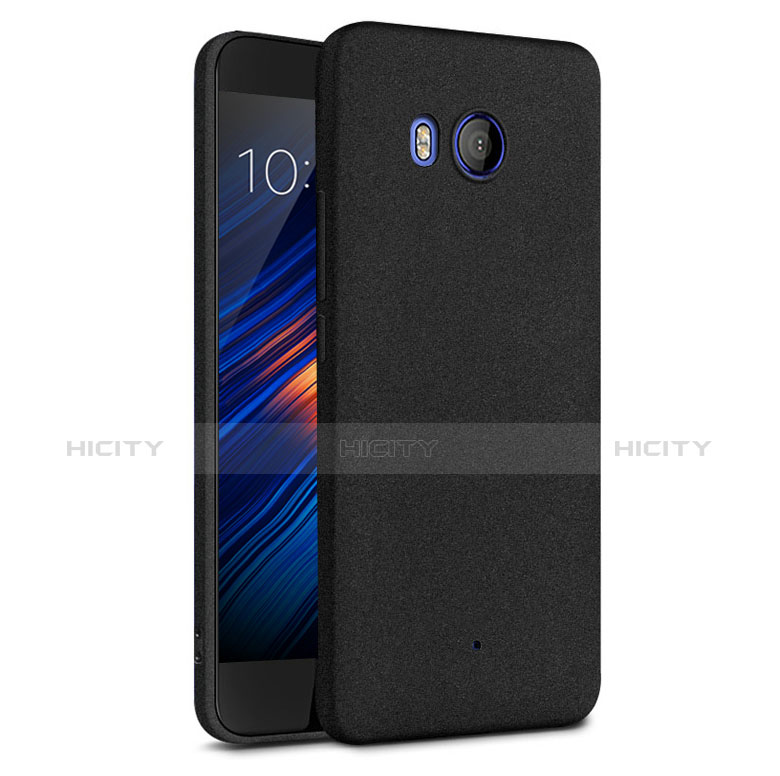 Coque Plastique Rigide Sables Mouvants pour HTC U11 Noir Plus