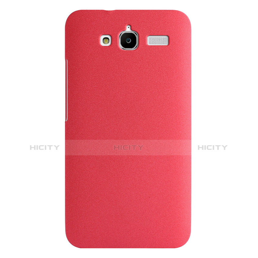 Coque Plastique Rigide Sables Mouvants pour Huawei Ascend GX1 Rouge Plus