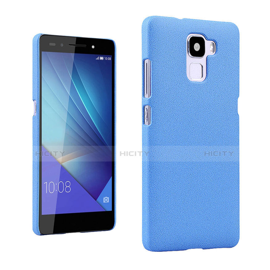 Coque Plastique Rigide Sables Mouvants pour Huawei Honor 7 Dual SIM Bleu Plus