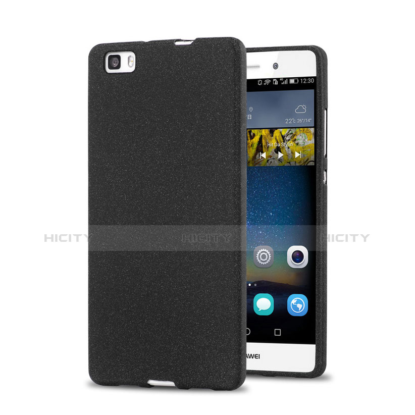 Coque Plastique Rigide Sables Mouvants pour Huawei P8 Lite Noir Plus