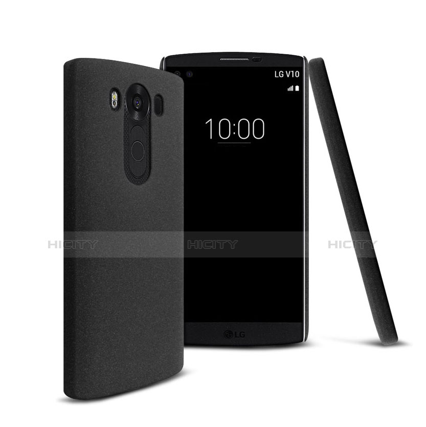 Coque Plastique Rigide Sables Mouvants pour LG V10 Noir Plus