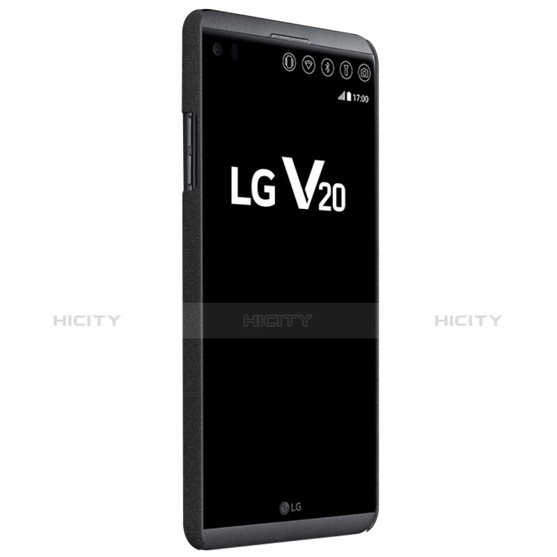 Coque Plastique Rigide Sables Mouvants pour LG V20 Noir Plus