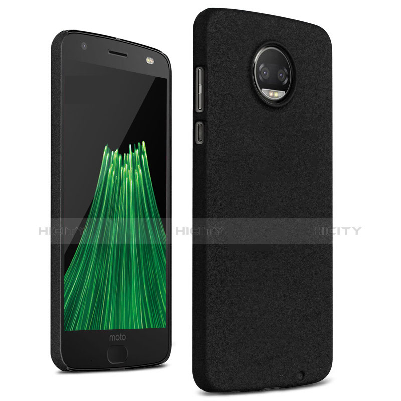 Coque Plastique Rigide Sables Mouvants pour Motorola Moto Z2 Force Noir Plus