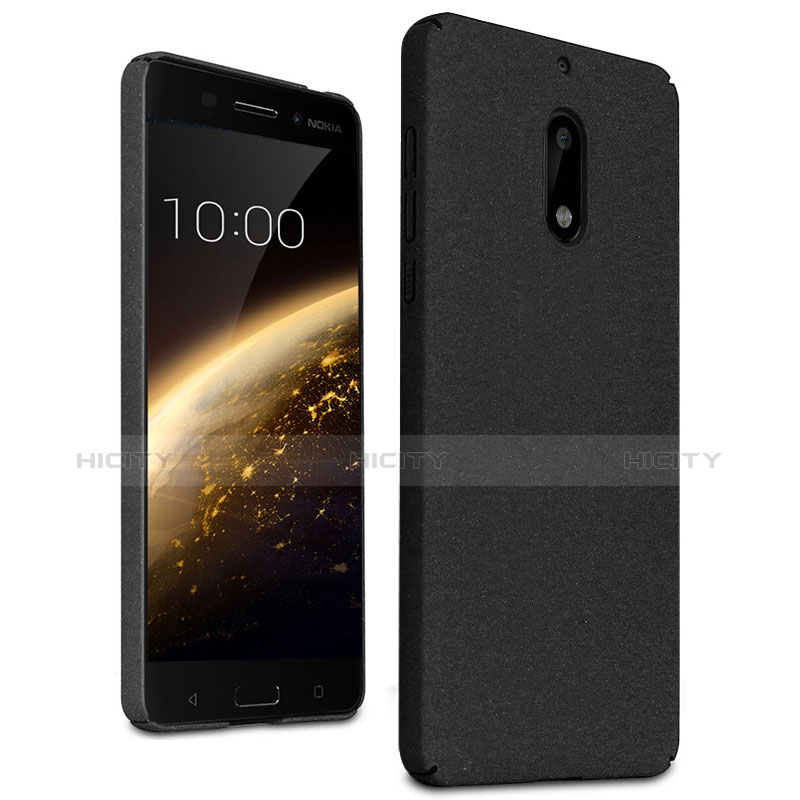 Coque Plastique Rigide Sables Mouvants pour Nokia 6 Noir Plus