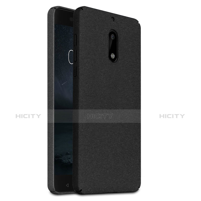 Coque Plastique Rigide Sables Mouvants pour Nokia 6 Noir Plus