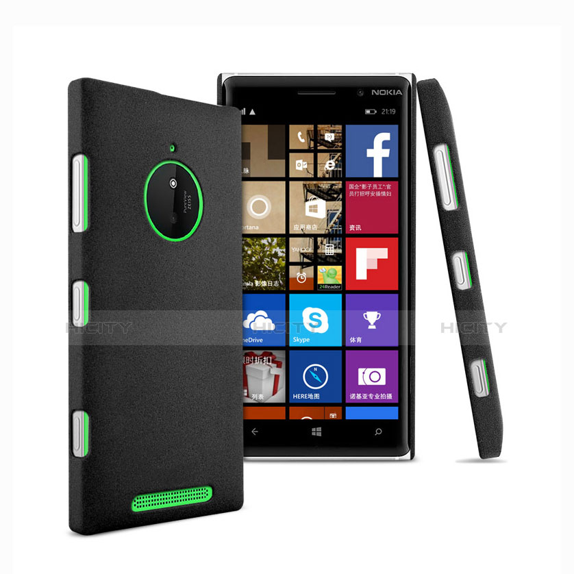 Coque Plastique Rigide Sables Mouvants pour Nokia Lumia 830 Noir Plus