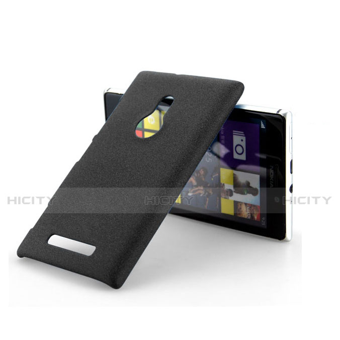 Coque Plastique Rigide Sables Mouvants pour Nokia Lumia 925 Noir Plus