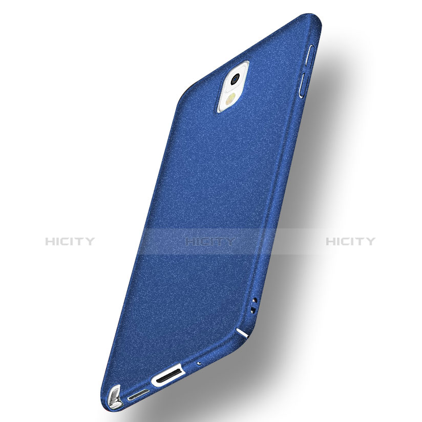 Coque Plastique Rigide Sables Mouvants pour Samsung Galaxy Note 3 N9000 Bleu Plus